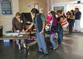 Wait in line at 2008 US presidential voting day