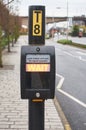 Wait signal at a typical pedestrian crossing in UK