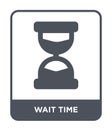 wait time icon in trendy design style. wait time icon isolated on white background. wait time vector icon simple and modern flat Royalty Free Stock Photo