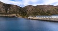 Waitaki power station, South Island, New Zealand Royalty Free Stock Photo