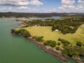 Waitangi Treaty Grounds Aerial View Royalty Free Stock Photo