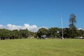 Waitangi Treaty Grounds Flag Pole On Waitangi Day Royalty Free Stock Photo