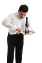 Waiter or bartender at work Royalty Free Stock Photo