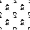 Waiter black icon. Illustration for web and mobile design. Royalty Free Stock Photo