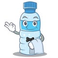 Waiter bottle character cartoon style