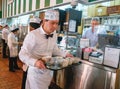 Waiter in Cafe Du Monde New Orleans