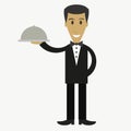 Waiter, cartoon character