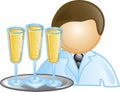 Waiter Icon Royalty Free Stock Photo