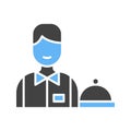 Waiter Icon Image.