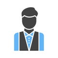 Waiter icon vector image.