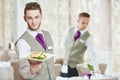 Waiter man in restaurant