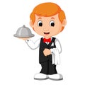 Waiter Restaurant Serving cartoon