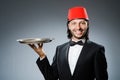Waiter wearing traditional