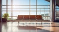 waitg bench in airport