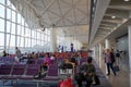 Waiting area at Hong Kong International Airport