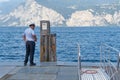 waiting for the ferry Royalty Free Stock Photo