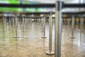 Waiting lines in the airport or banks and security post for passenger check in