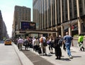 Waiting for a NYC Taxicab in Front of Madison Square Garden