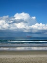 Waiting off the beach, Tauranga Royalty Free Stock Photo