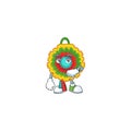 Waiting pinata on cartoon mascot style design