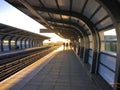 Pontoon Dock Lightrail Station London UK