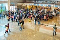 Waiting in queue airport immigration Royalty Free Stock Photo