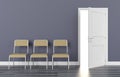 Waiting room chair seat interior office Royalty Free Stock Photo