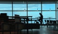 Waiting room inside an airport Royalty Free Stock Photo