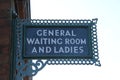 Waiting Room and Ladies Sign.