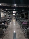 Waiting room in pasar senen train station