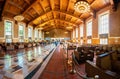 Waiting room of Union Station in Los Angeles, US