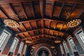 Waiting room of Union Station in Los Angeles, US