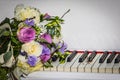 Waiting for someone to play the piano at the wedding Royalty Free Stock Photo