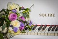 Waiting for someone to play the piano at the wedding Royalty Free Stock Photo