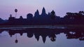 Waiting for sunrise, Angkor Wat, Cambodia Royalty Free Stock Photo