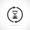 Waiting time web vector pictogram
