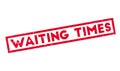 Waiting Times rubber stamp