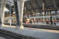 Passengers inside Frankfurt Central Train station Royalty Free Stock Photo