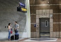 Waiting on the Train Royalty Free Stock Photo