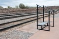 Waiting for the Verde Canyon Railroad train Royalty Free Stock Photo