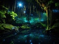 Waitomo Glowworm Royalty Free Stock Photo
