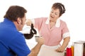 Waitress Gives Coffee Refill Royalty Free Stock Photo