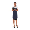 Waitress with a Pen and Notepad Taking Order Royalty Free Stock Photo