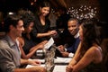 Waitress Takes Order In Restaurant Using Digital Tablet Royalty Free Stock Photo