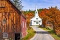 Rural Vermont, USA at Waits River Village