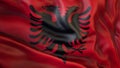 Waiving flag of Albania, Albania