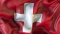 Waiving flag of Swiss , Swiss