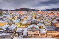 Wajima, Ishikawa, Japan Town Skyline in Winter Royalty Free Stock Photo