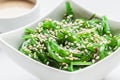 Wakame salad with sesame. Traditional japanese food Royalty Free Stock Photo