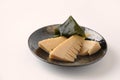 Wakatakeni simmered young bamboo shoots with wakame seaweed japanese traditional cuisine